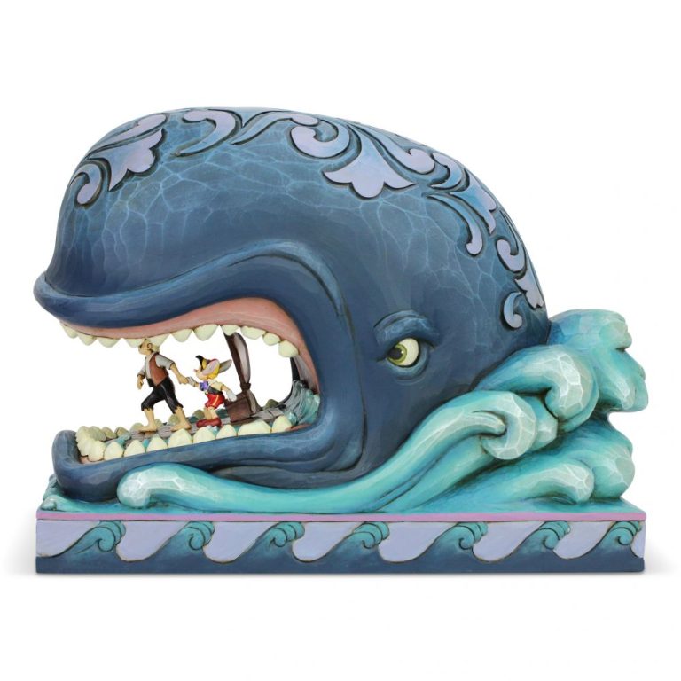 Figurine Disney Jim Shore Pinocchio Un Monstre De Baleine Au