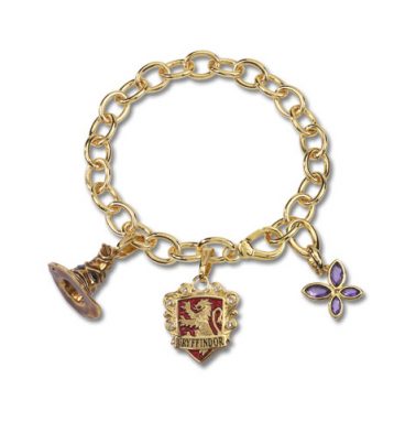 Bracelet Charm Lumos Gryffondor Plaqué Or
