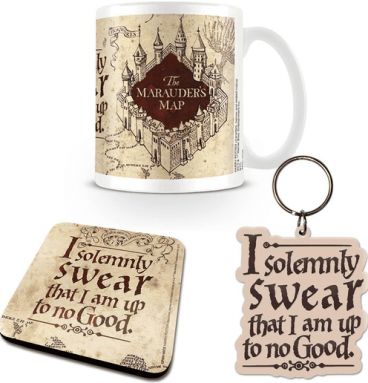 Coffret Harry Potter - Mug avec sous-verre et porte-clés