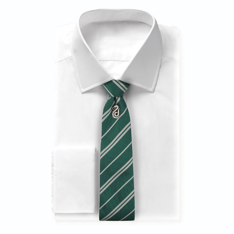 Cravate Deluxe Serpentard avec pin's