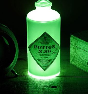 Lampe bouteille de potion