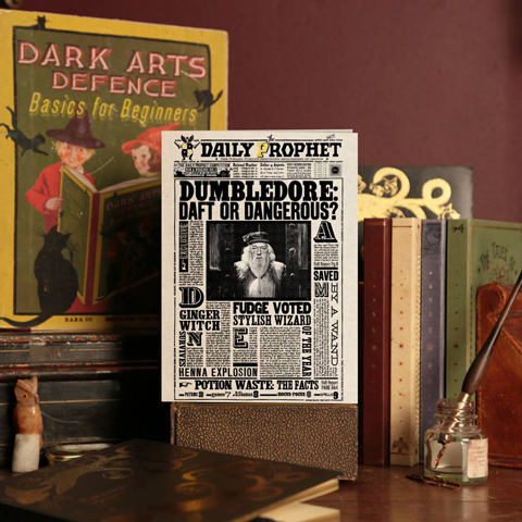Carte Lenticulaire Dumbledore Daily Prophet