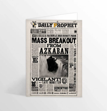 Carte de voeux lenticulaire Mass Breakout From Azkaban