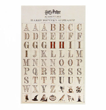 Lot de magnets Alphabetique Harry Potter
