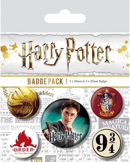 Pack 5 Badges Gryffondor