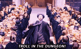Articles Halloween - Gif Quirrell et le troll