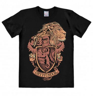 T shirt noir armoirie de Gryffondor