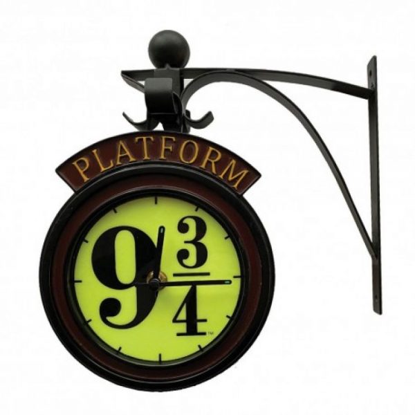 Horloge Applique Quai 9 34 Phosphorescente avec Support Métallique