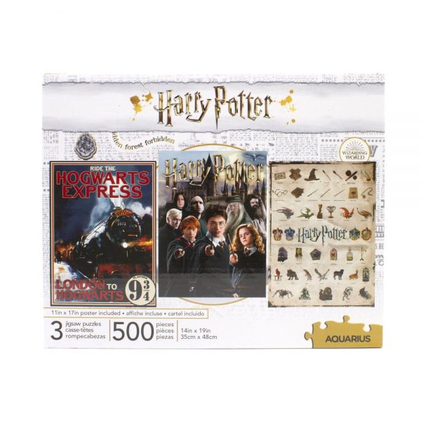 Set de 3 Puzzles 500P - Harry Potter