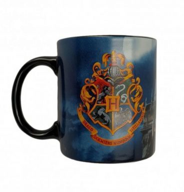 Mug bleu Harry Potter - Blason de Poudlard