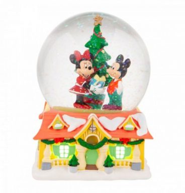 Boule à neige-Boite à musique - Mickey et Minnie - Jim Shore - Disney