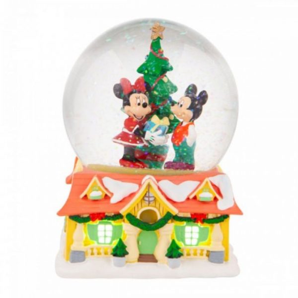 Boule à neige-Boite à musique - Mickey et Minnie - Jim Shore - Disney