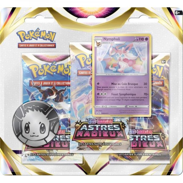 Pack 3 Boost Pokémon Epee Bouclier - Astres radieux - EB10