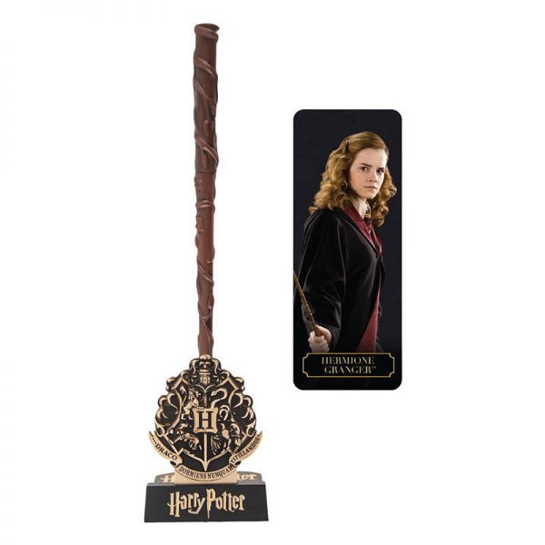 Stylo baguette avec support - Hermione Granger