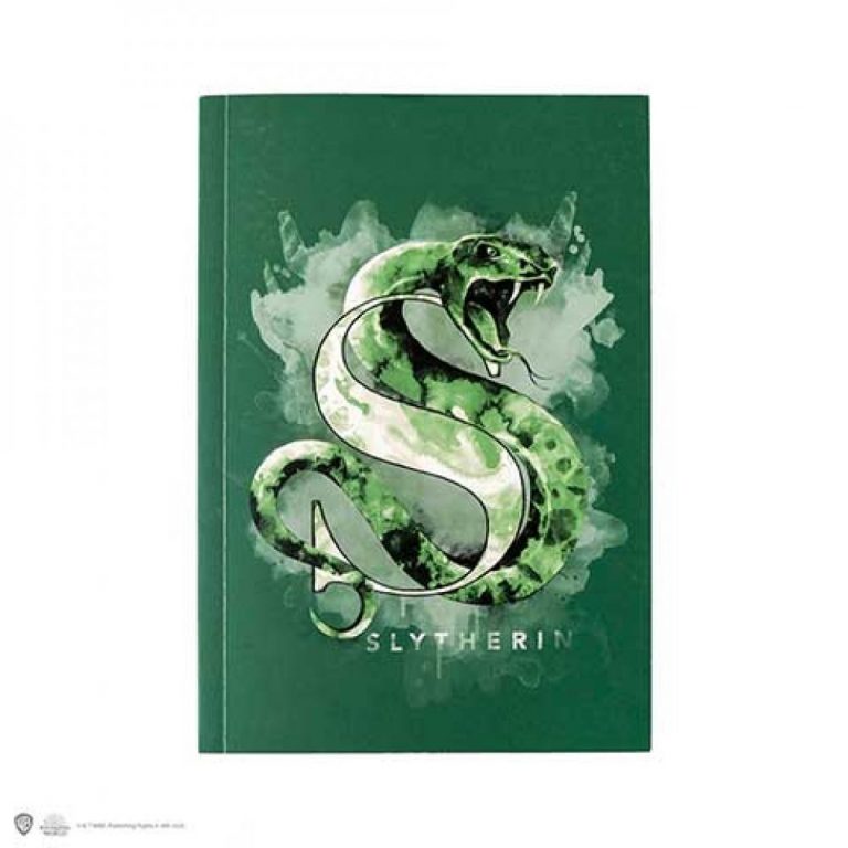 Carnet A5 Harry Potter Maison Serpentard - Officiel Pyramid International Avec Bord Doré