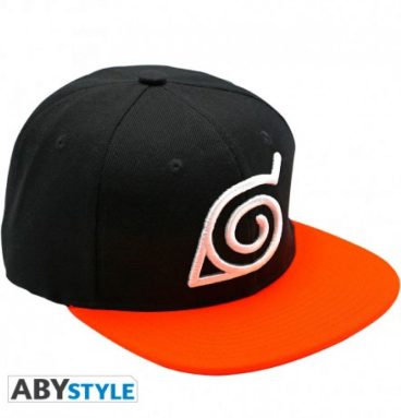 Casquette - Naruto - Konoa - Noir et orange