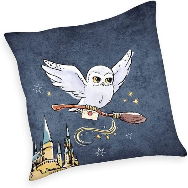 HARRY POTTER - Coussin - Logo HP et Hedwige