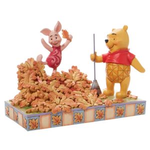 Figurine Disney - Jim Shore - Winnie L'ourson - Un saut vers l'automne