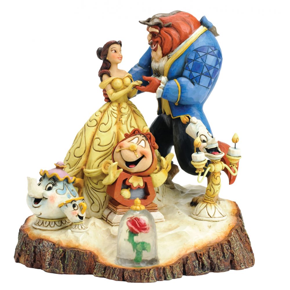 Figurine Disney - Jim Shore - La Belle et la Bête - Conte vieux
