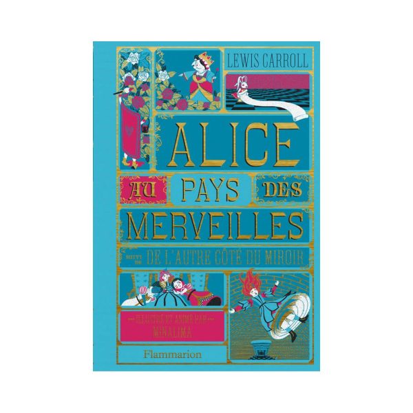 Livre - Alice au pays des merveilles suivi de L'autre côté du miroir - Illustré par Minalima