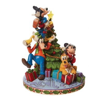 DISNEY - Figurine Tradition - Mickey et ses amis - Décorer le sapin de Noël