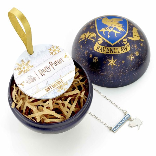 HARRY POTTER - Boule de Noël - Serdaigle avec collier