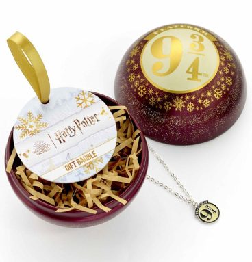 Boule de Noël - Harry Potter - Voie 9¾ avec collier