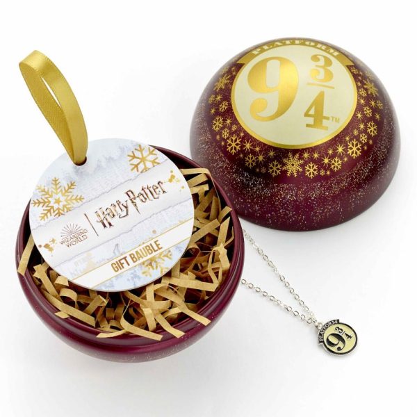 Boule de Noël - Harry Potter - Voie 9¾ avec collier