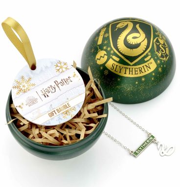 HARRY POTTER - Boule de Noël - Serpentard avec collier