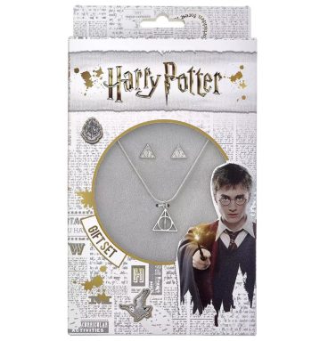 Pack bijoux Harry Potter - Collier et boucles d’oreilles - Reliques de la mort :