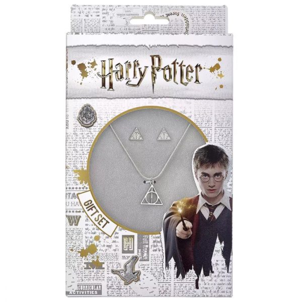 Pack bijoux Harry Potter - Collier et boucles d’oreilles - Reliques de la mort :