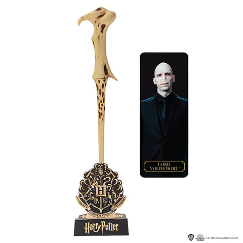 HARRY POTTER - Stylo baguette avec support - Voldemort