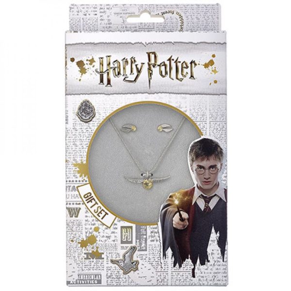 Pack bijoux - Harry Potter - Collier et boucles d’oreilles - Vif d’or