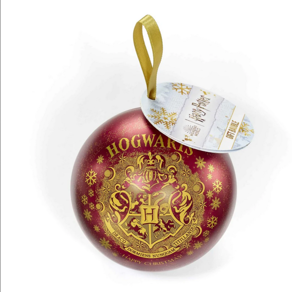 HARRY POTTER - Boule de Noël - Poudlard avec collier