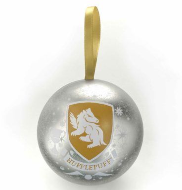 HARRY POTTER - Boule de Noël - Poufsouffle avec collier