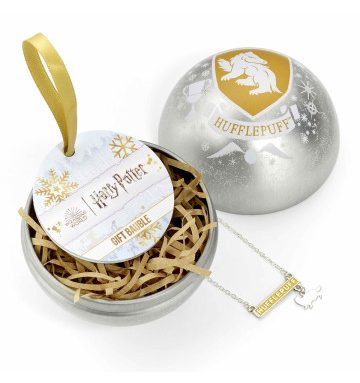HARRY POTTER - Boule de Noël - Poufsouffle avec collier