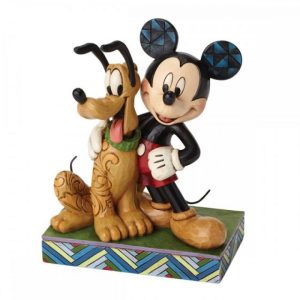 DISNEY - Jim Shore - Mickey et Pluto - Meilleurs copains