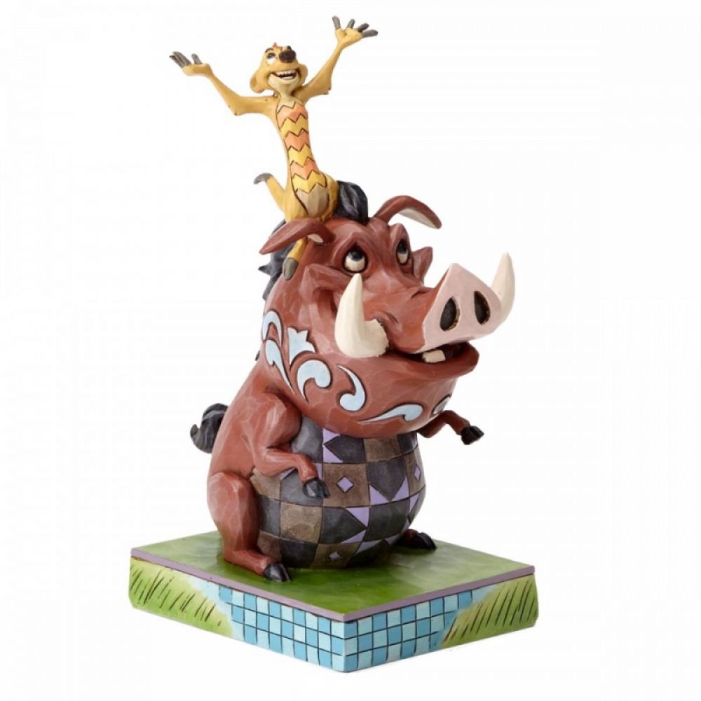 Figurine Disney - Jim Shore - Le Roi lion - Timon et Pumba - Cohortes  insouciantes - Au Comptoir des Sorciers
