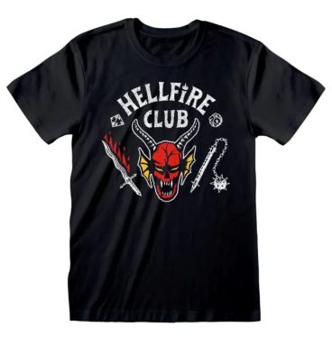 STRANGER THINGS - T-shirt - Hellfire Club - Noir - Manche courte
