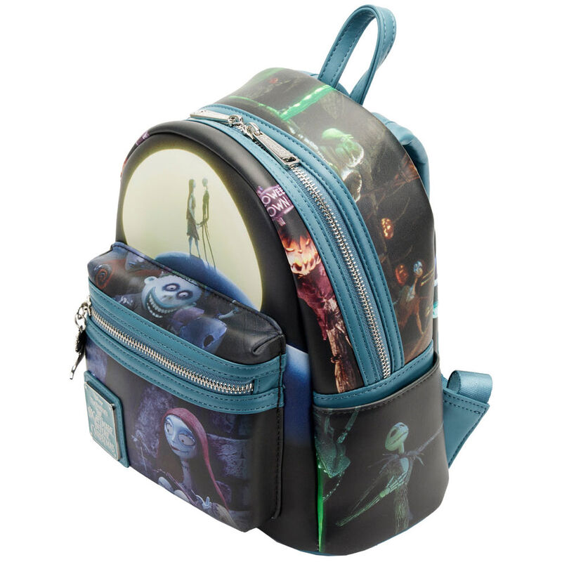 Mini Sac à Dos Loungefly Oogie Boogie - Brillant Dans Le Noir - Simili Cuir, 25x23x11 Cm