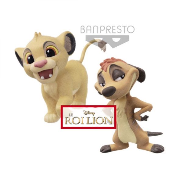 DISNEY - QPosket - Simba et Timmon - Fluffy puffy