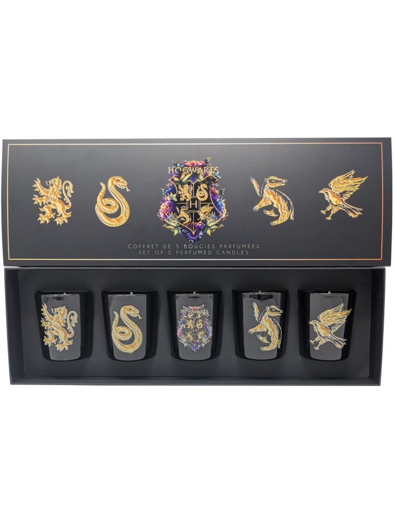 Bougie Harry Potter Bougie Parfumée Coffret Poudlard 5 Bougies