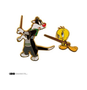 pin's Looney Tunes, modèle Titi & Sylvestre Serpentard
